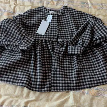 체크 무늬 긴팔 셔츠