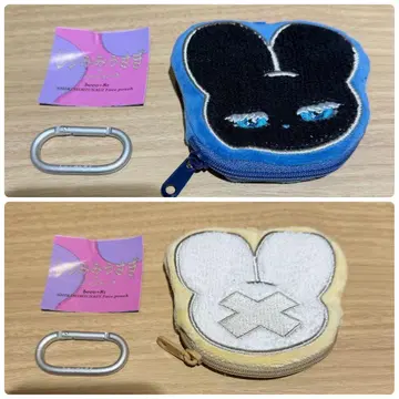 시리미미 토끼 페이스 파우치 묶음 벨베티 2개 세트