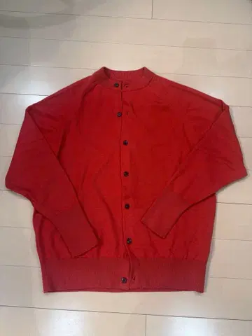 BATONER 일본제 가디건 레드