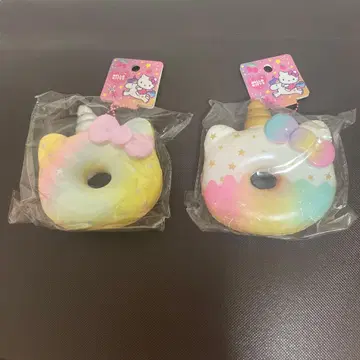 레어 헬로키티 유니콘 스퀴즈 세트