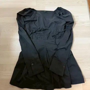 EMODA 2WAY 숄더 개더 원피스 블랙