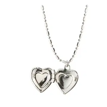 리미티드 넘버 silver925 하트 로켓 펜던트 목걸이