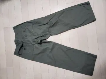 Ungrid 워시 베이커 워크 팬츠 그린