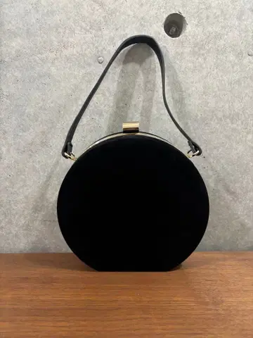 원형 벨벳 파티백 결혼식 등에