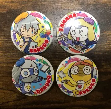 개구리 중사 케로로 캔뱃지 세트 도로로 쿠루루 기로로 소위