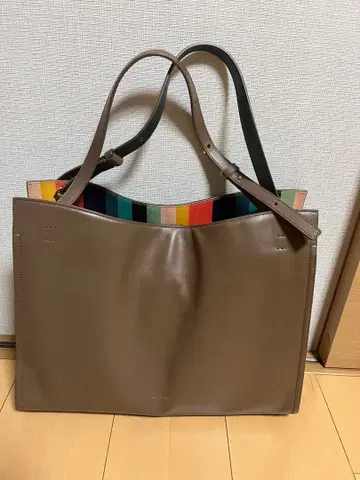 브라운 토트백 폴스미스