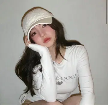 andmary 메리 로고 캡 아이보리