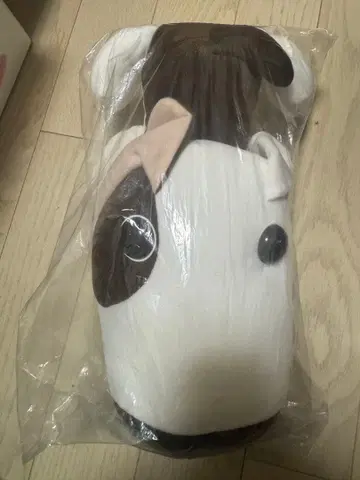 강아지 봉제 인형 그린 벨트 포함 THE dog