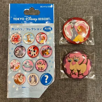 디즈니 캔뱃지 컬렉션 2개 세트
