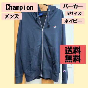 Champion 네이비 후드티 M 사이즈 남성용