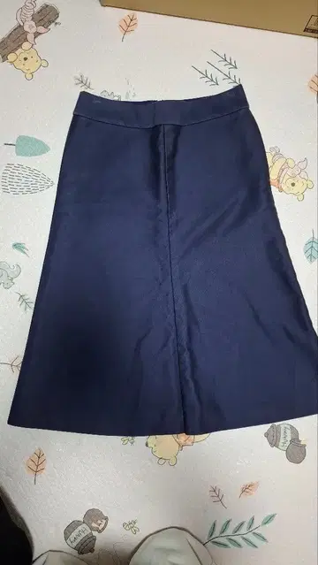 드로어 네이비 코튼 집업 스커트 38