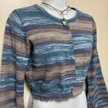 티나조준 TINA: JOJUN 리본 포함 크롭 니트 가디건