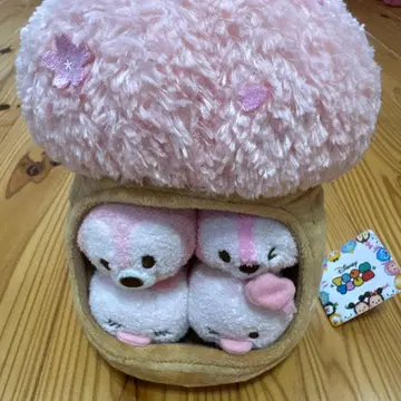 츠무츠무 체리 트리하우스 봉제 인형 4개 세트 디즈니 핑크