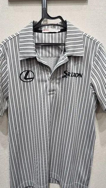 렉서스 SRIXON 스트라이프 피케 셔츠