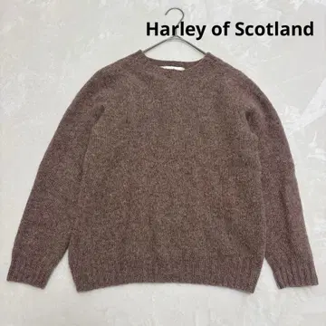 할리 오브 스코틀랜드 브라운 스웨터 스코틀랜드제