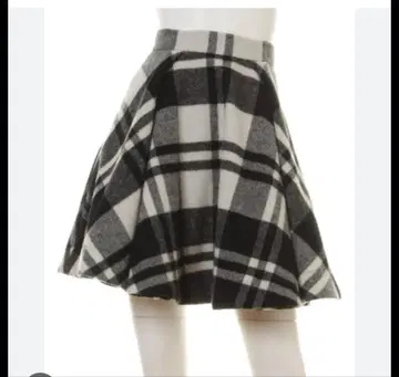 [빠른 발송] snidel 체크 플레어 스커트