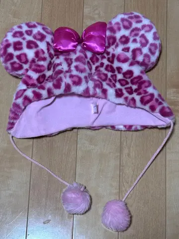 레오파드 무늬 미니 팬캡