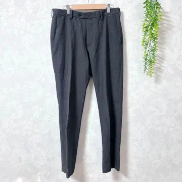 [ 유니클로 ] 슬랙스/테이퍼드/폴리에스테르/M/차콜