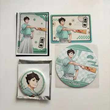 하이큐 신춘의 정점 오이카와 토오루 캔뱃지 클리어 카드 특전 코스터