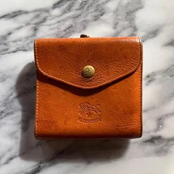 IL BISONTE 브라운 접이식 지갑