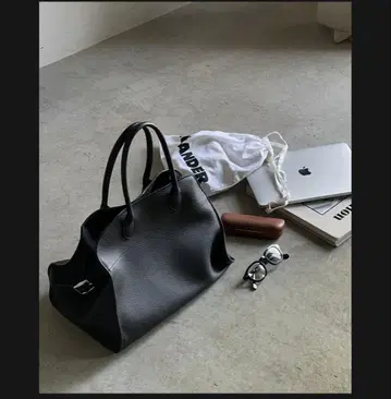 JISTORY 사이드 벨트 보스턴 백 블랙