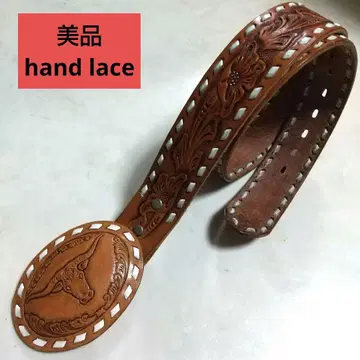 새상품급 hand lace 버팔로 웨스턴 벨트 앤티크 고급 가죽