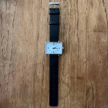 무인양품 MUJI 손목시계 역의 시계 블랙 후카사와 나오토