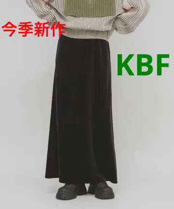 KBF 벨로아 내로우 스커트 이번 시즌 신상 블랙 택 포함 새상품