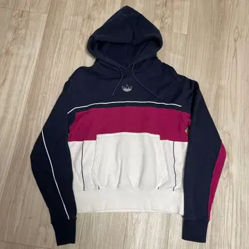 아디다스 adidas 후드티 트레포일 비대칭 보더