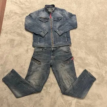 바틀 인디고 작업옷 상하의 세트 사이즈 LL