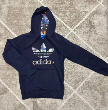 10s 아디다스 오리지널스 아디다스 네이비 후드티 XS