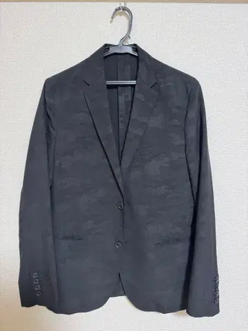 BG (birds.) 블랙 카모플라주 패턴 테일러드 자켓