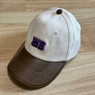 [미사용 새상품] wales bonner 오리지널 캡 아이보리/브라운