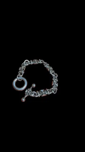 아이언 크로스 팔찌 실버