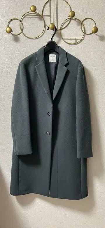 UNITED TOKYO 체스터 코트 사이즈 3 블루 그레이