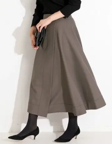 베르메이유 페예나 드라이 울 이중직 랩스커트