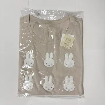 미피 T셔츠 오가닉 코튼 베이지