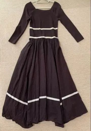 릴리 브라운 lily brown 니트 도킹 롱 원피스