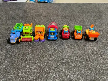 컬러풀 트럭 완구 7대 세트