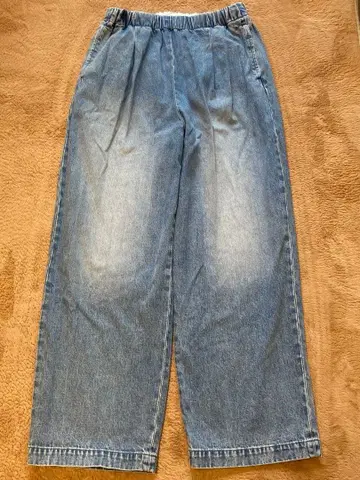 카구레 페이드 데님 이지 팬츠