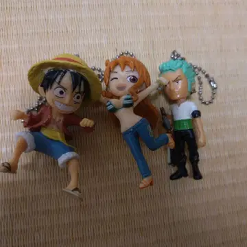 원피스 피규어 스트랩 세트 루피 나미 조로