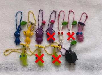 피크민 구미 키링 7세트