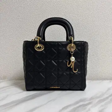 미슈마슈 퀼팅 가죽 숄더백 블랙