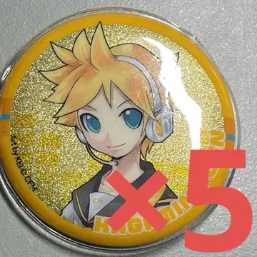 하츠네 미쿠 반짝반짝 캔뱃지 카가미네 렌 5개 세트