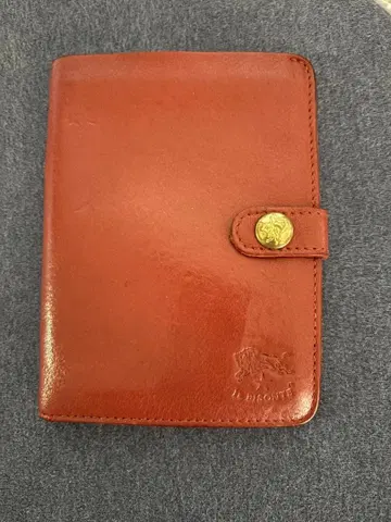 일비종떼 빨간색 이단 접이식 지갑