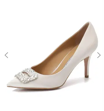 PELLICO 화이트 스톤 장식 하이힐 38