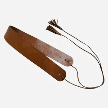 [ plage ] 프린지 가죽 벨트