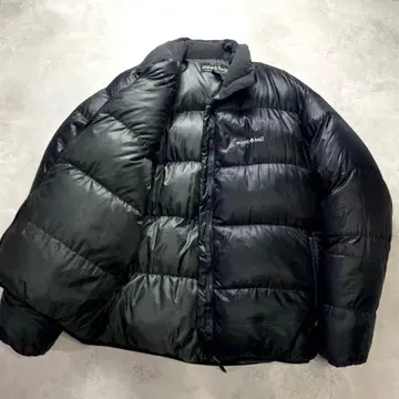 레어 XL 몽벨 라이트 알파인 다운 자켓 블랙 800FP