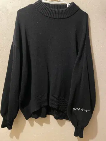 TO* by agnes b. 블랙 니트 LL 사이즈