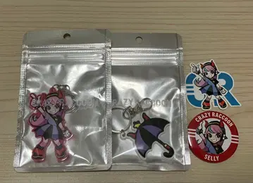 Crazy Raccoon selly 키링 캔뱃지 스티커